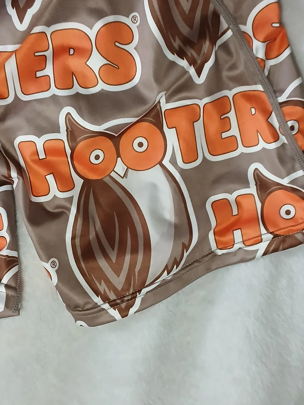 ODDY Men's Boxer Briefs - Brown & Orange Hooters Print